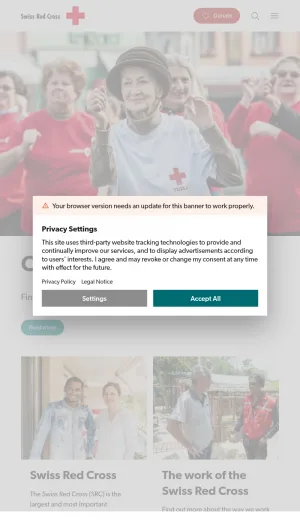 Swiss Red Cross Humanitarian Aid and Disaster Relief screenshot