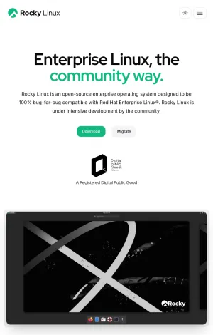 Rocky Linux Enterprise Operating System screenshot