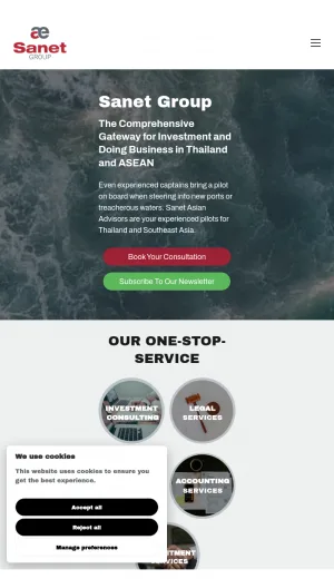 Sanet Group Business Consulting and Legal Advisor in Thailand screenshot