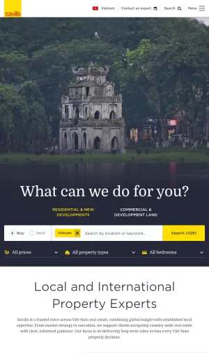 Savills Vietnam Property Advisory and Real Estate Services screenshot