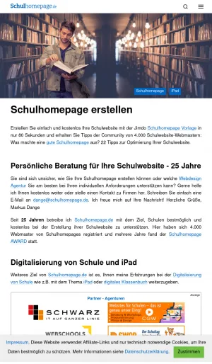 School Website Creation and Digital Education Guide screenshot