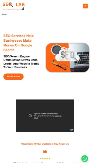SEO LAB Digital Marketing and SEO Agency screenshot