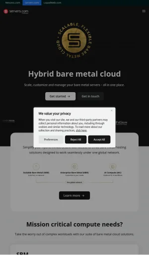 by Nexcess - Hybrid Bare Metal Cloud Infrastructure screenshot