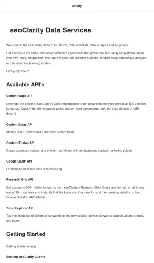 Clarity by Stoplight API Design Management Platform screenshot