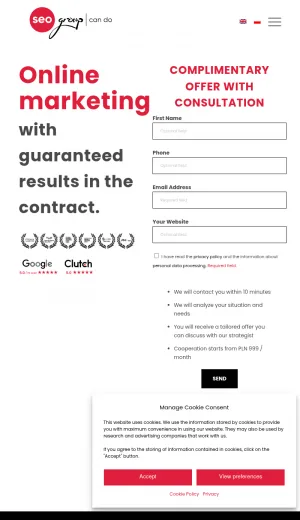 SEOgroup Digital Marketing and SEO Agency in Poland screenshot