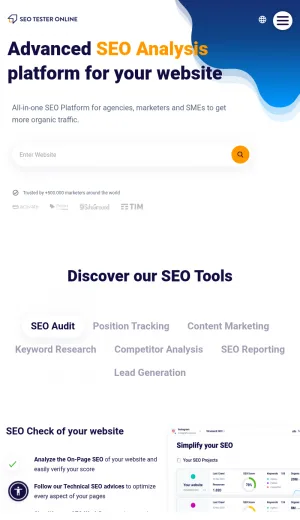 SEO Tester Online: SEO Analysis and Optimization Software screenshot