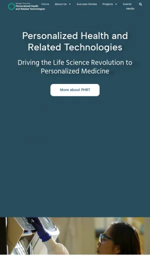 Personalized Health and Related Technologies Research Initiative screenshot