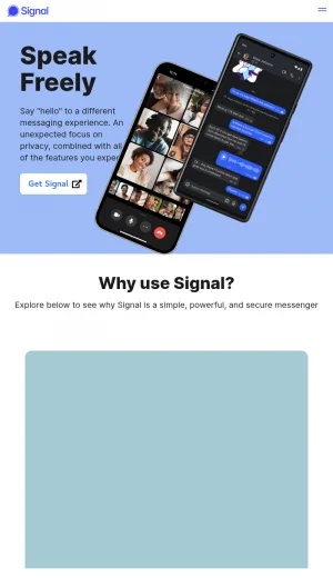 Signal Secure Encrypted Messaging App screenshot