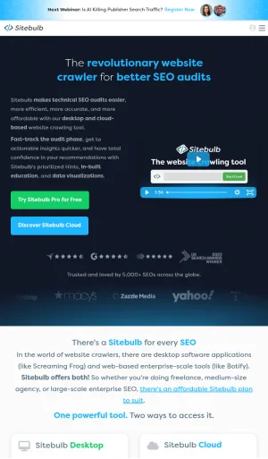 Sitebulb Website Crawling and Technical SEO Audit Software screenshot