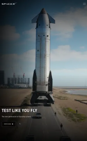 SpaceX Rocket and Spacecraft Company screenshot