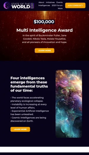 State of the World Forum: Global Futures and Multi Intelligence screenshot