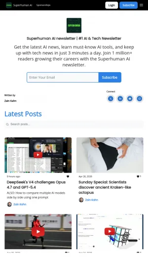 Superhuman AI Daily Newsletter screenshot