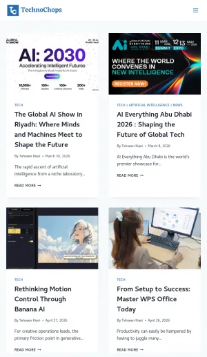 TechnoChops Technology News, Reviews, and Product Guides screenshot