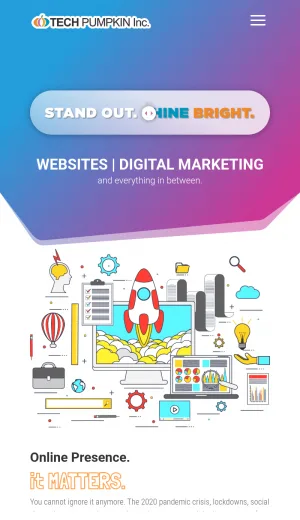 Tech Pumpkin Inc. Digital Web Agency screenshot