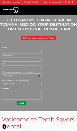 TeethSavers Dental Clinic in Tijuana screenshot
