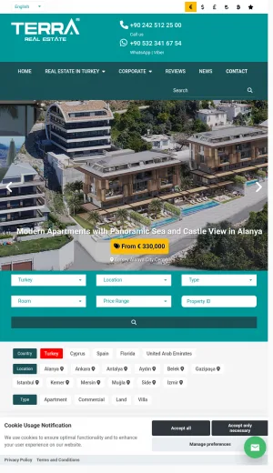 TERRA Real Estate - Property for Sale in Turkey screenshot