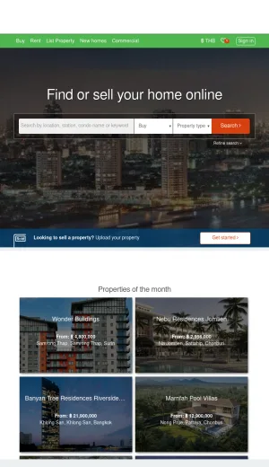 Thailand Property Listings and Real Estate Marketplace screenshot