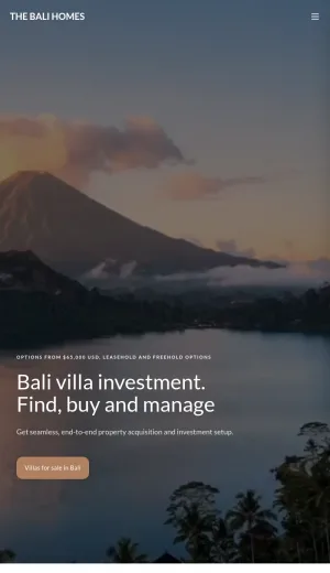 Bali Property Investment and Villa Sales Agency screenshot