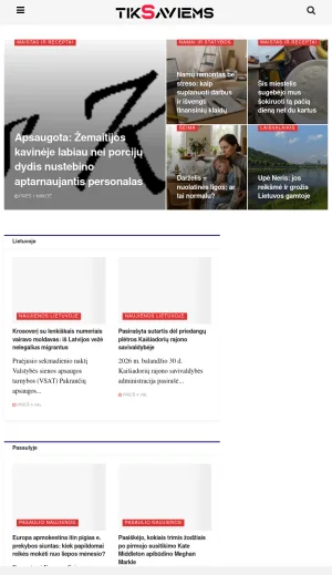 Lithuanian and World News Portal screenshot