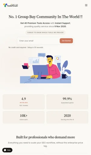 Affordable Group Buy SEO and Marketing Tools Access screenshot