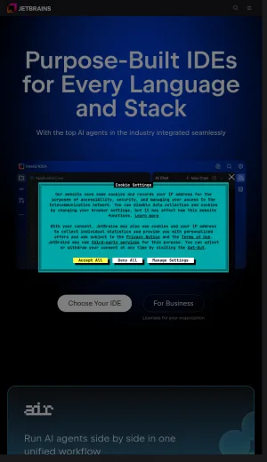 JetBrains Developer Tools and Programming Software screenshot
