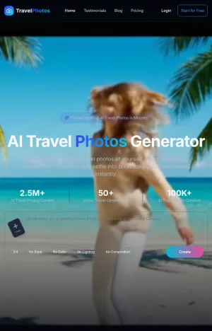 Travel Photos AI Generator for Social Media Creators screenshot