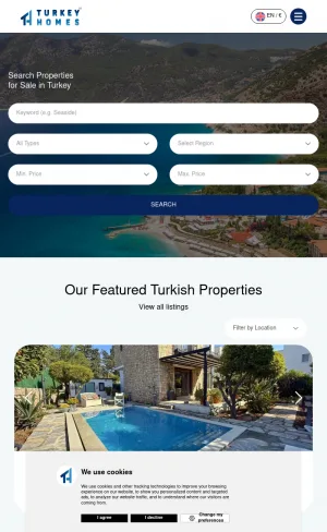Turkey Homes Real Estate in Turkey screenshot
