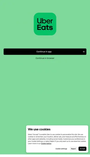 Uber Eats Food, Grocery, and Restaurant Delivery screenshot