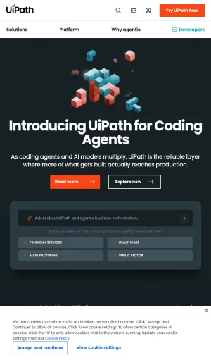 UiPath Enterprise Automation Platform screenshot