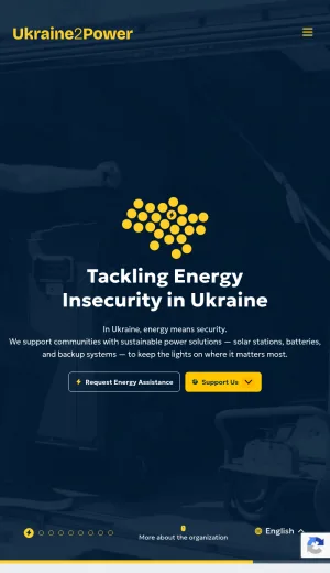 Ukraine2Power Humanitarian Energy Resilience in Ukraine screenshot