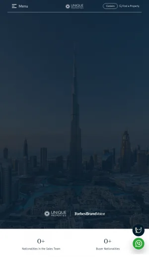 Unique Properties Dubai Real Estate Agency screenshot