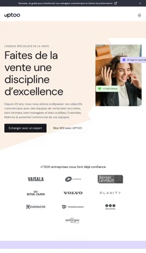 Uptoo - Sales Recruitment, Training, and Commercial Consulting screenshot