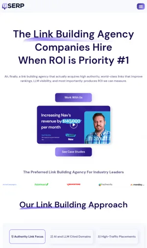 uSERP Link Building and SEO Agency screenshot