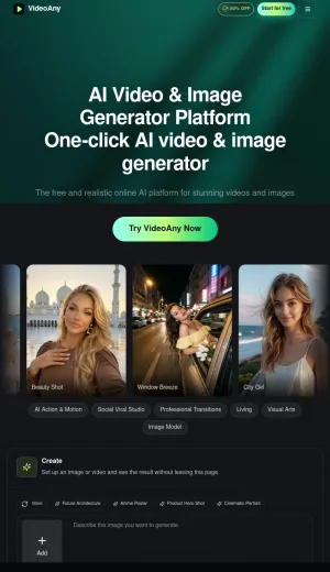 VideoAny AI Video and Image Generator screenshot