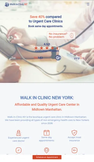 Walk In Clinic NYC: Midtown Urgent Care for Adults screenshot