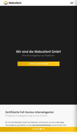 Webcellent Web Agency in Paderborn screenshot