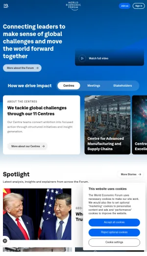 World Economic Forum screenshot