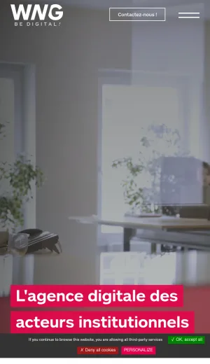 WNG Digital Agency for Institutional Organizations in Romandy screenshot