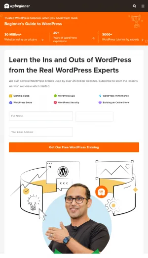 WPBeginner WordPress Tutorials and Beginner Guides screenshot